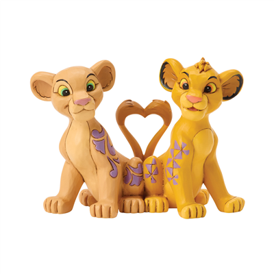 Aslan Kral Simba ve Nala Kalp Kuyruklu Lisanslı Figür