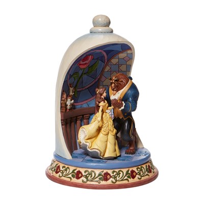 Büyülü Aşk Beauty ve The Beast Diorama Kubbe Figür Biblo