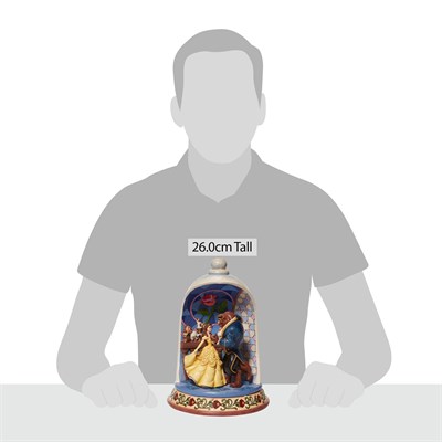Büyülü Aşk Beauty ve The Beast Diorama Kubbe Figür Biblo