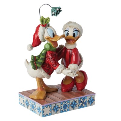 Donald Duck ve Daisy Duck Ökseotu Noel Figürü