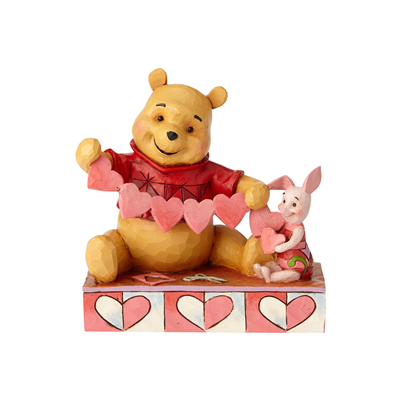 Handmade Valentine Pooh Piglet Lisanslı Figür Biblo