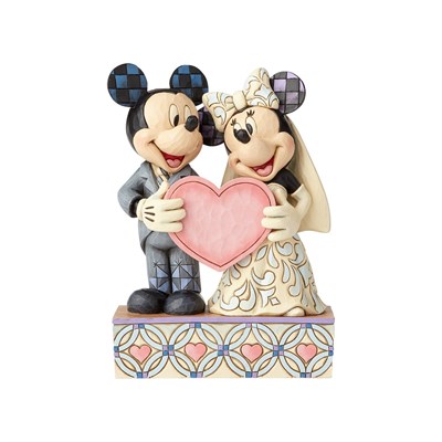 İki Ruh, Tek Kalp Mickey Mouse ve Minnie Mouse Figür Biblo