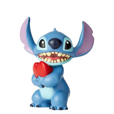 Kalp Tutan Stitch Reçine Figür Biblo
