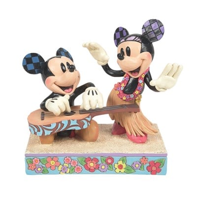 Mickey And Minnie Hawaii Lisanslı Figür Biblo