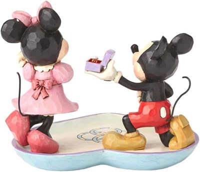 Mickey Mouse Minnie Mouse Evlilik Teklifi Dekoratif Figür Obje