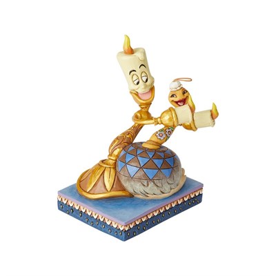 Mum Işığında Romantizm Lumiere ve Plumette Figür Biblo