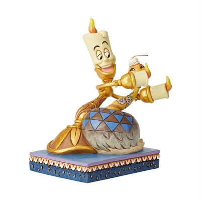Mum Işığında Romantizm Lumiere ve Plumette Figür Biblo