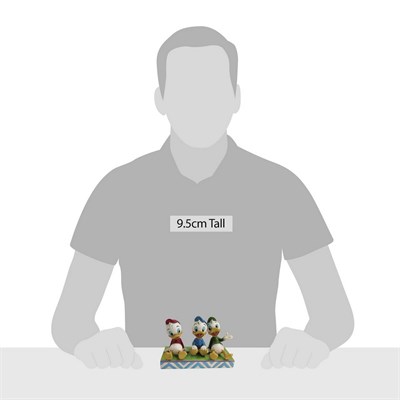 Müthiş Üçlü Huey Dewey ve Louie Oturan Figür Biblo