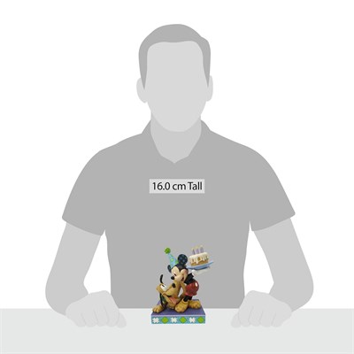 Mutlu Yıllar, Dostum! Plüto ve Mickey Mouse Figür Biblo