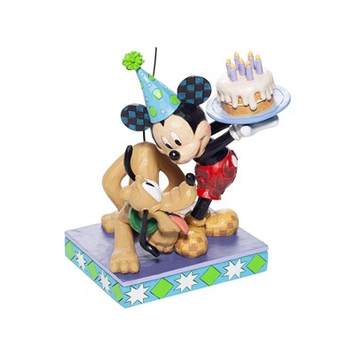 Mutlu Yıllar, Dostum! Plüto ve Mickey Mouse Figür Biblo
