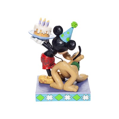 Mutlu Yıllar, Dostum! Plüto ve Mickey Mouse Figür Biblo