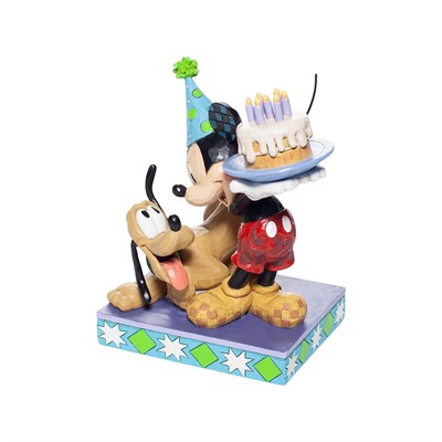 Mutlu Yıllar, Dostum! Plüto ve Mickey Mouse Figür Biblo
