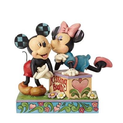 Öpüşme Kabini Mickey Mouse ve Minnie Mouse Figür Biblo