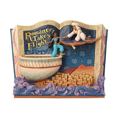 Romantizm Uçuyor Aladdin Hikaye Kitabı Dekoratif Figür Biblo