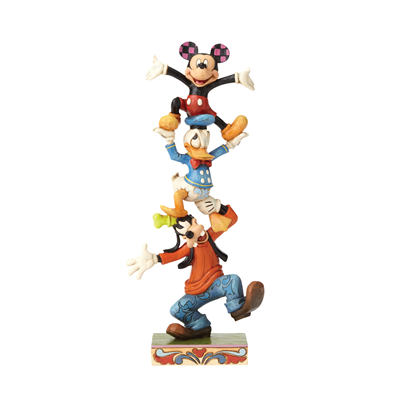 Sallanan Kule Goofy, Donald Duck ve Mickey Mouse Figür Biblo