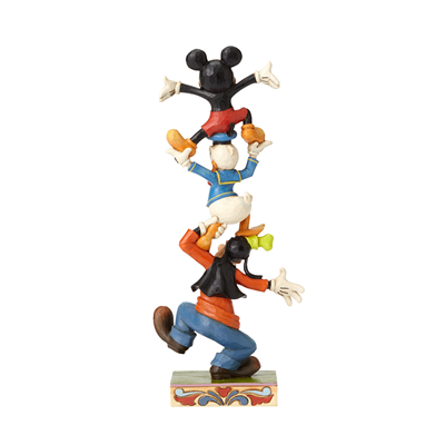 Sallanan Kule Goofy, Donald Duck ve Mickey Mouse Figür Biblo