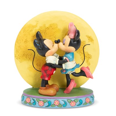Sihirli Ayışığı Mickey Minnie ve Ay Dekoratif Figür Biblo
