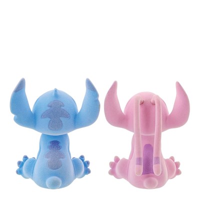 Stitch ve Angel Kadife Kaplama Reçine Figür Biblo