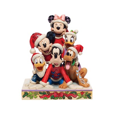 Tatil Neşesiyle Yığılmış Yığılmış Mickey ve Arkadaşları Figür Biblo
