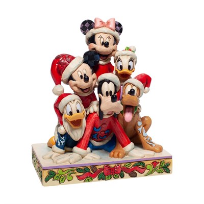 Tatil Neşesiyle Yığılmış Yığılmış Mickey ve Arkadaşları Figür Biblo