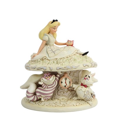 Whimsy Ve Wonder Beyaz Orman Alice Harikalar Diyarında Figür Biblo
