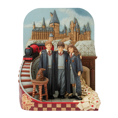 Harry Potter Hogwarts Üçlüsü ve Tren Sahnesi Lisanslı Figür