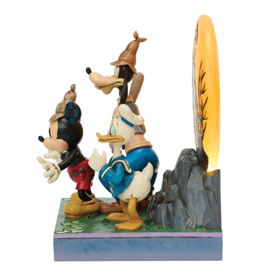 Lonesome Ghosts Mickey Goofy Donald LED Ay Biblo Figür 21.5