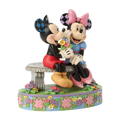 Mickey Minnie Spring Bench Lisanslı Jim Shore Figür Biblo