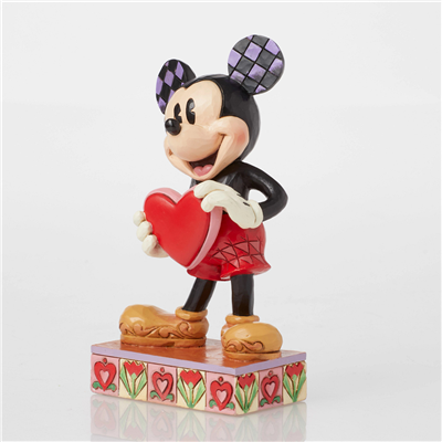 Mickey Mouse Kalp Detaylı Kişiselleştirilebilir Lisanslı Figür