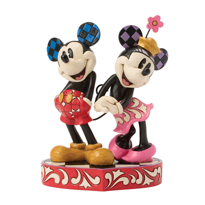 Mickey ve Minnie Mouse Kalp Kuyruklu Lisanslı Figür