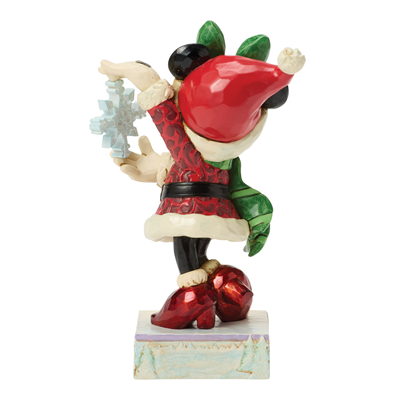 Minnie Mouse Kar Taneli Jim Shore Lisanslı Figür Biblo 14 cm