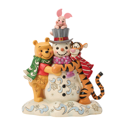 Pooh ve Arkdaşı Snowman Jim Shore Lisanslı Kış Temalı Figür