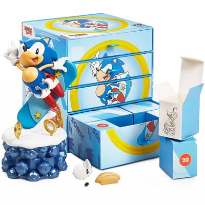 Sonic Geri Sayım Figürü (Yeni Küp Kutu)