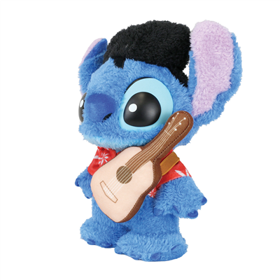 Stitch Elvis Kostümlü Tüylü Detaylı Lisanslı Figür