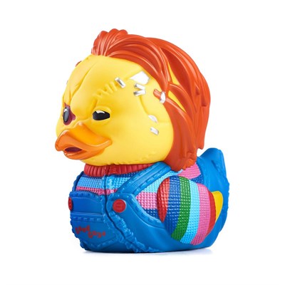 Childs Play Boxed Chucky Scarred Lisanslı Cosplay Ördek Collectible Figür