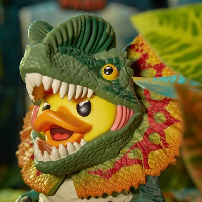 Jurassic Park Boxed Dilophosaurus Lisanslı Cosplay Ördek Collectible Figür