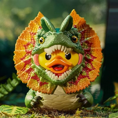 Jurassic Park Boxed Dilophosaurus Lisanslı Cosplay Ördek Collectible Figür