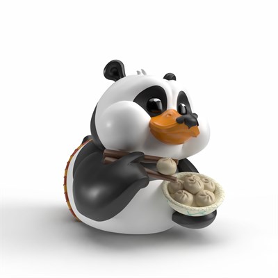 Kung Fu Panda Po Boxed Lisanslı Cosplay Ördek Collectible Figür