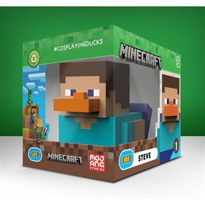 Minecraft Boxed Steve Lisanslı Cosplay Ördek Collectible Figür