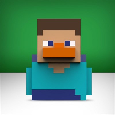 Minecraft Boxed Steve Lisanslı Cosplay Ördek Collectible Figür