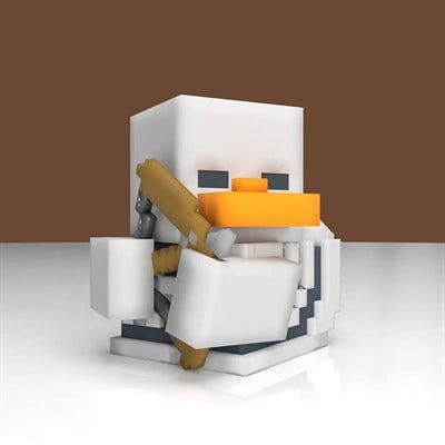 Minecraft Skeleton Tubbz Lisanslı Cosplay Ördek Koleksiyon Figürü