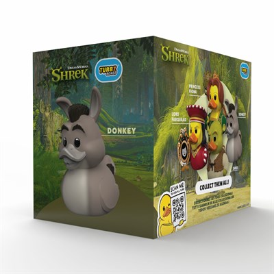 Shrek Flocked Kaplamalı Donkey Boxed Lisanslı Cosplay Ördek Collectible Figür