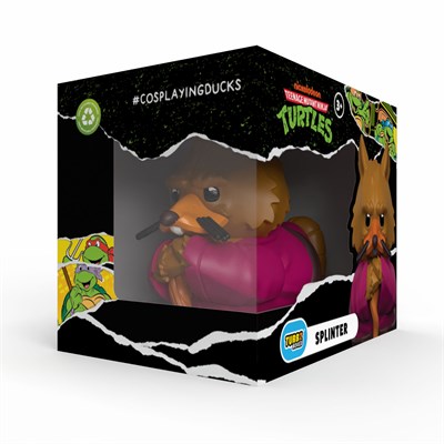 TMNT Splinter Boxed Lisanslı Cosplay Ördek Collectible Figür