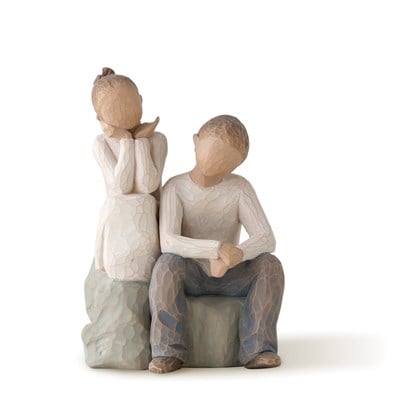 Willow Tree Brother and Sister Erkek Ve Kız Kardeş Dekoratif Figür Biblo