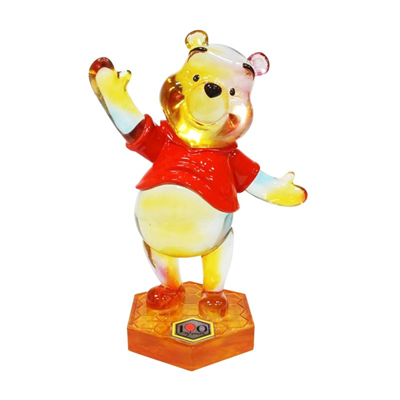 Winnie The Pooh 1000 Limitli Şeffaf Gökkuşağı Figür Biblo