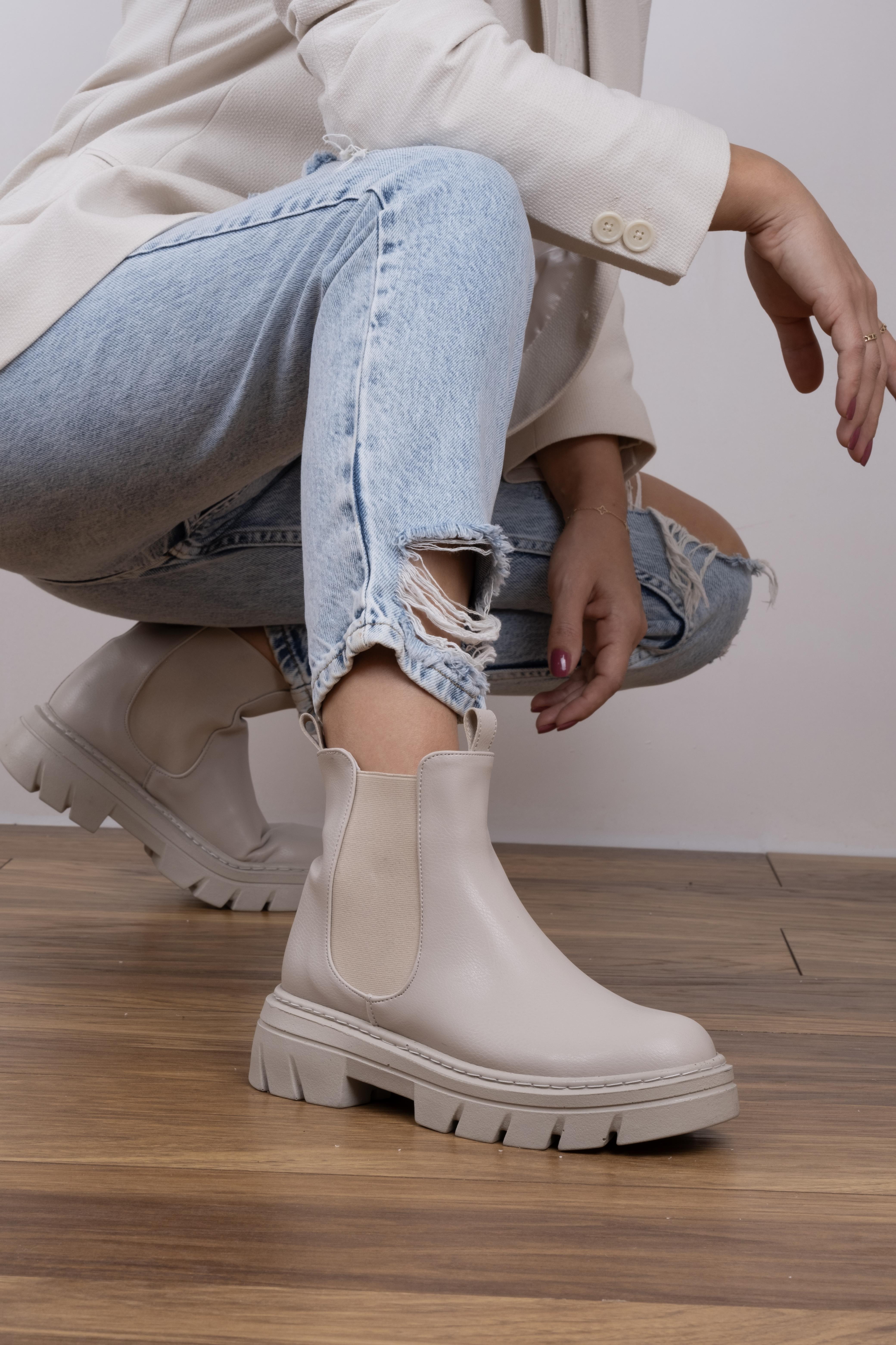 Balen Model Lastik Detaylı Bot Bej