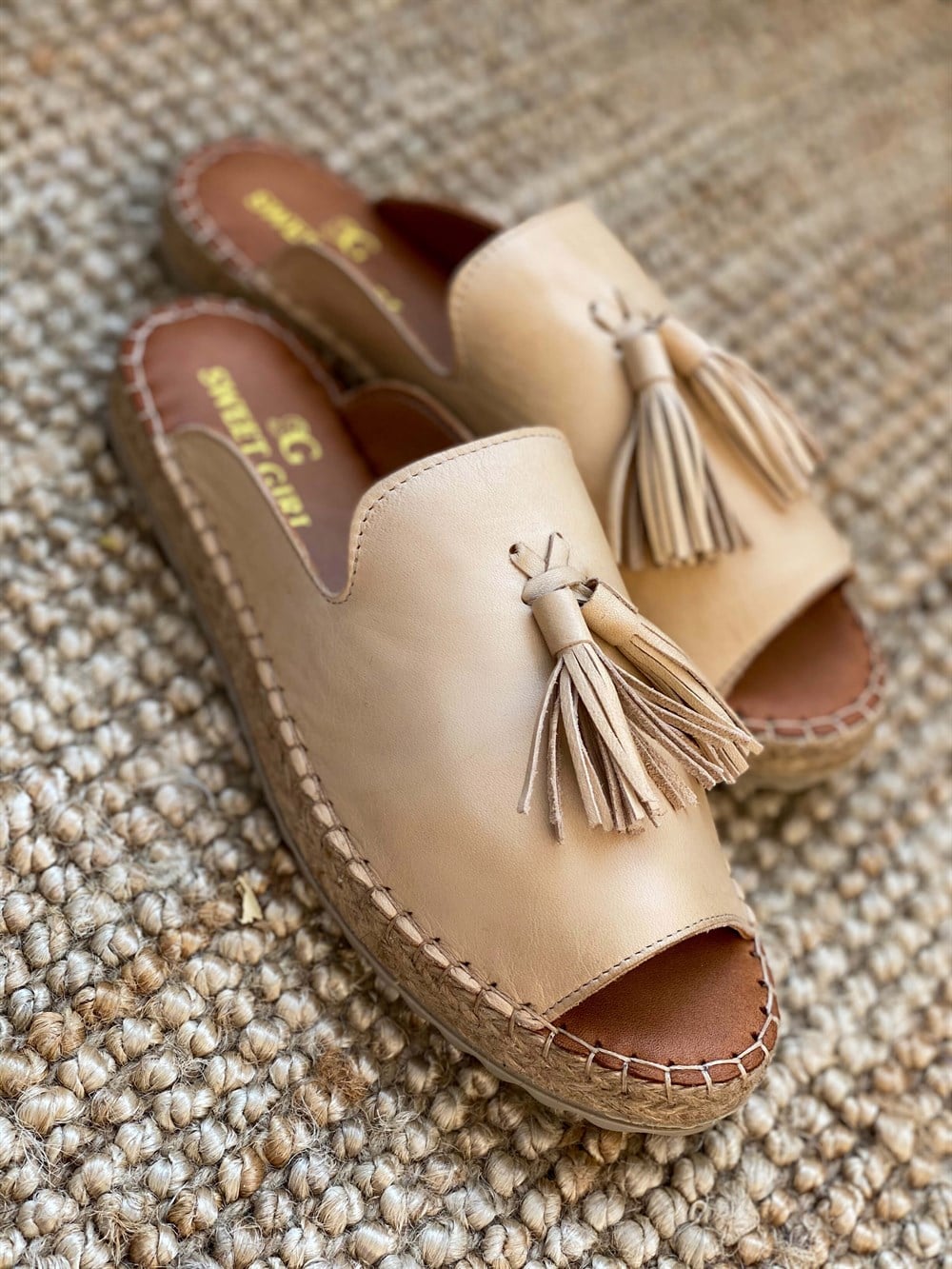 Gigi Model Espadril Terlik Ten