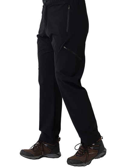 CROZWİSE OUTDOOR DÜZ ERKEK PANTOLON SİYAH