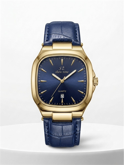 KARE DERİ | GOLD-MAVİ ST350