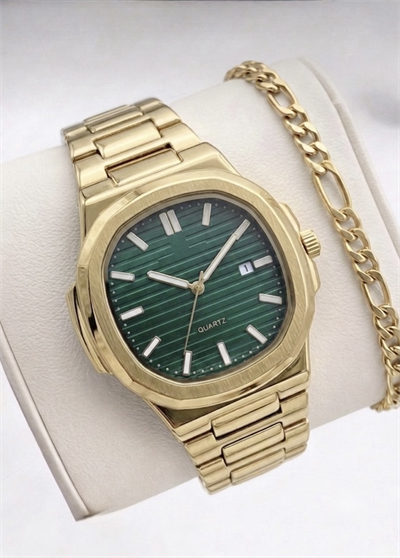 SHOWTİME Erkek Eşref Modeli Gold Yeşil ST548